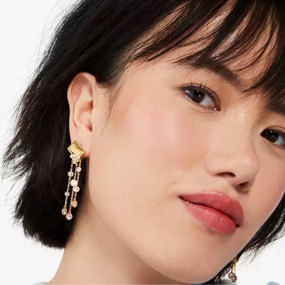 $129 Kate Spade Coffee Break Sugar Statement Earrings - Picture 2 of 6